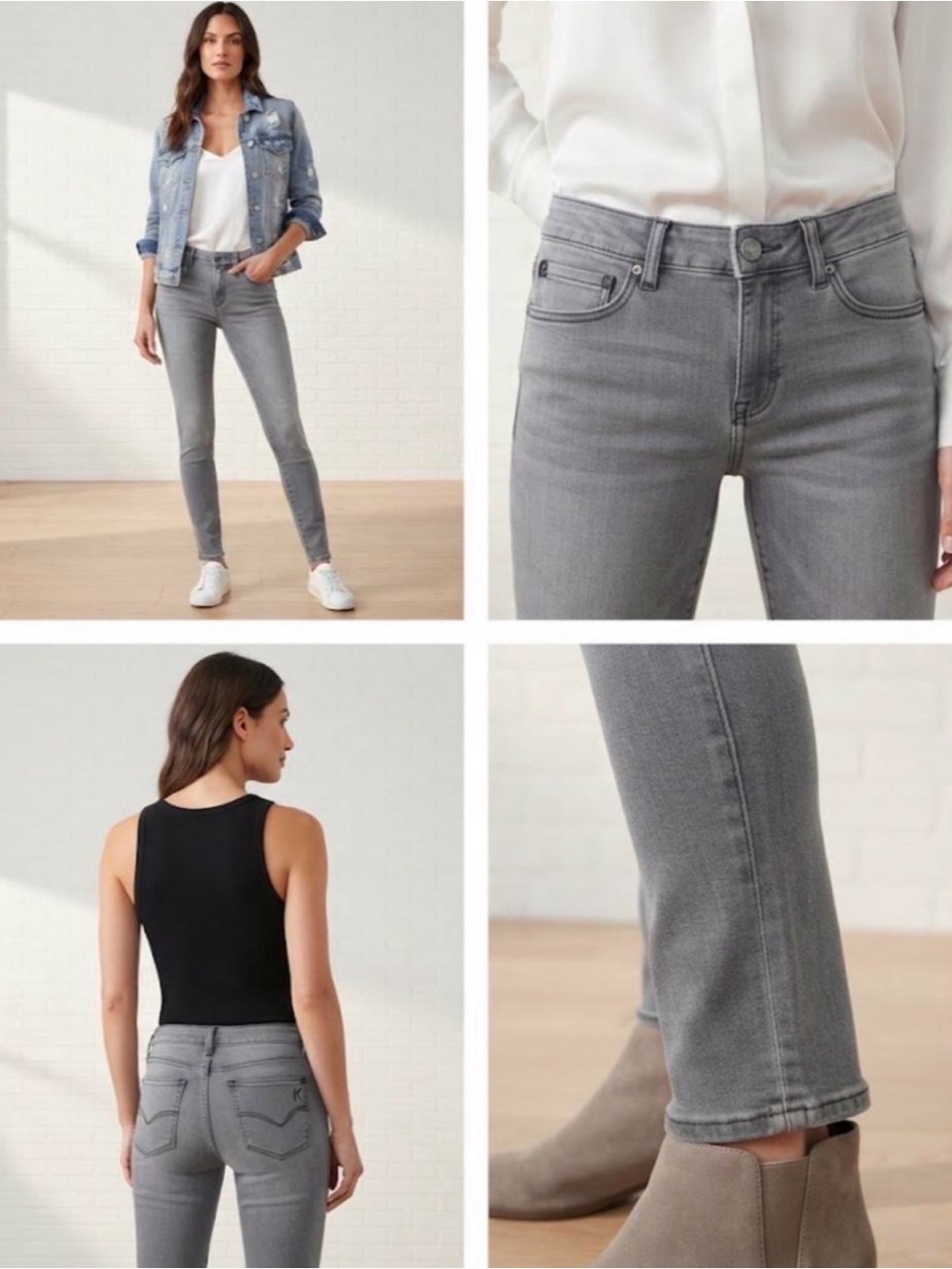 KUT from the Kloth Viv Toothpick
Skinny Jeans Size 31 Gray Mid Rise Denim
